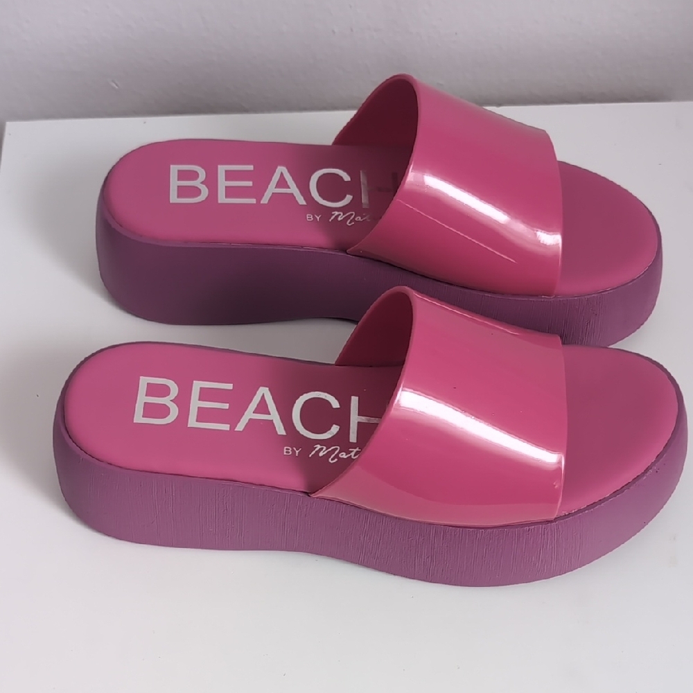 Beach by Matisse Pink Slide Sandals